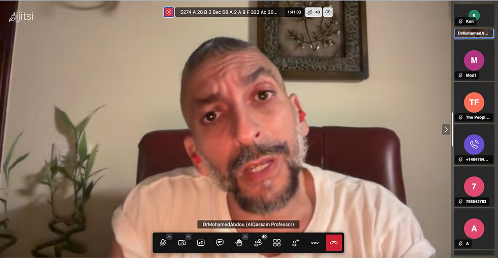 Mohamed Abdou addresses Claremont Colleges students on Oct. 7.