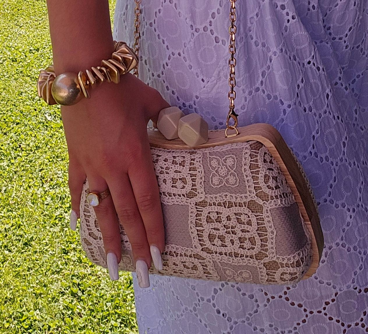 Sac à main dentelle