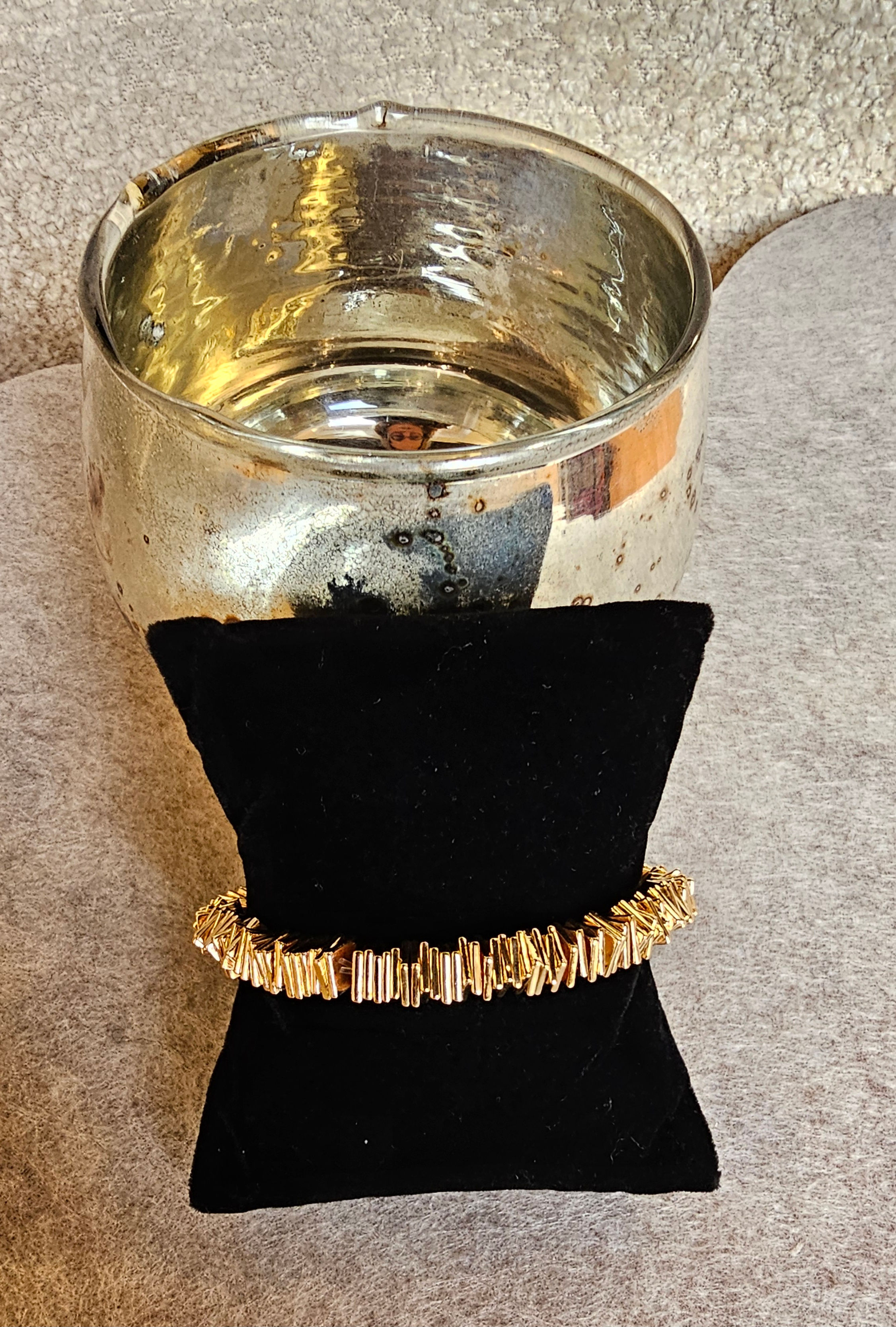 Bracelet doré carré