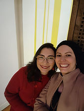 Daniela Falcão e a escritora Fernanda Zannin, autora de Cartas de Maria Magdalena ao Mundo