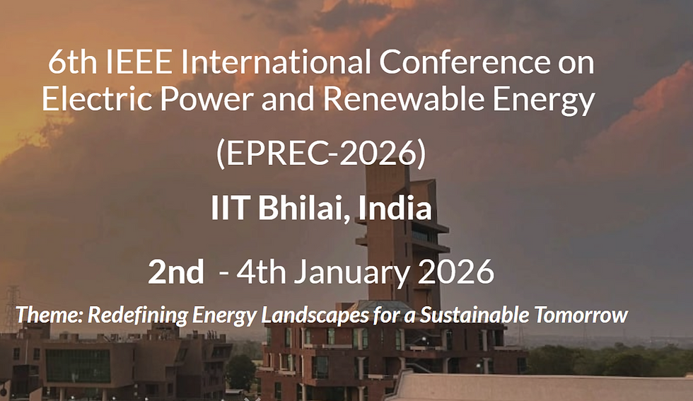 6th IEEE International Conference on Electric Power and Renewable Energy (EPREC-2026)