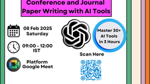 Online Workshop on Conference and journal paper writing with AI tools