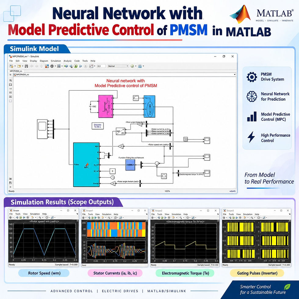 Neural network with Model Predictive control of PMSM