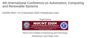 4th International Conference on Automation, Computing and Renewable Systems