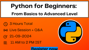 Python for Beginners: From Basics to Advanced Level