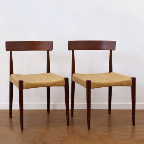 Miniature : Paire de chaises Arne Hovmand-Olsen