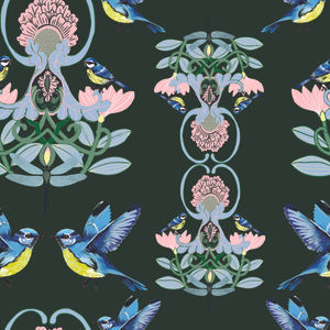 Blue Birds and Dragonflies