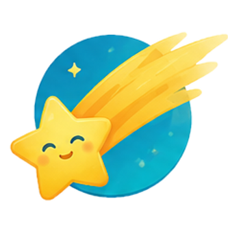 illustration étoile filante