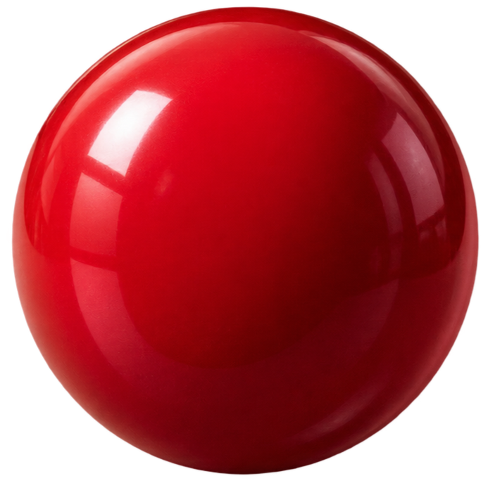 boule de snooker rouge