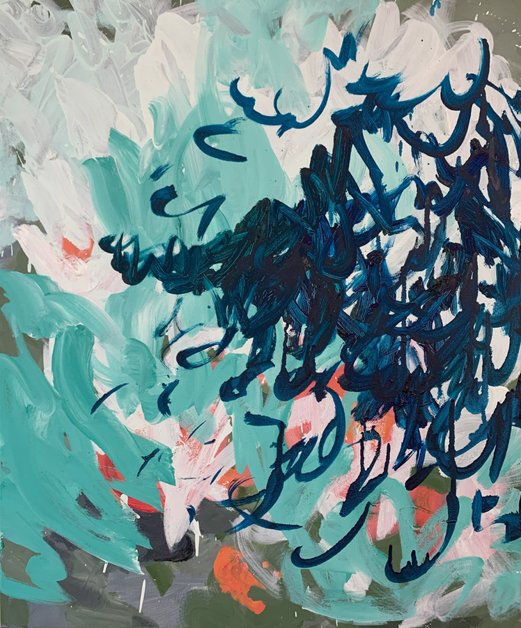 Oil on canvas 505 x 610 mm unframed
Travelling and the excitement of arriving in a new place. The physical energy of discovering new architecture, natural spaces, light, languages, food and people. The delight that is hardwired now