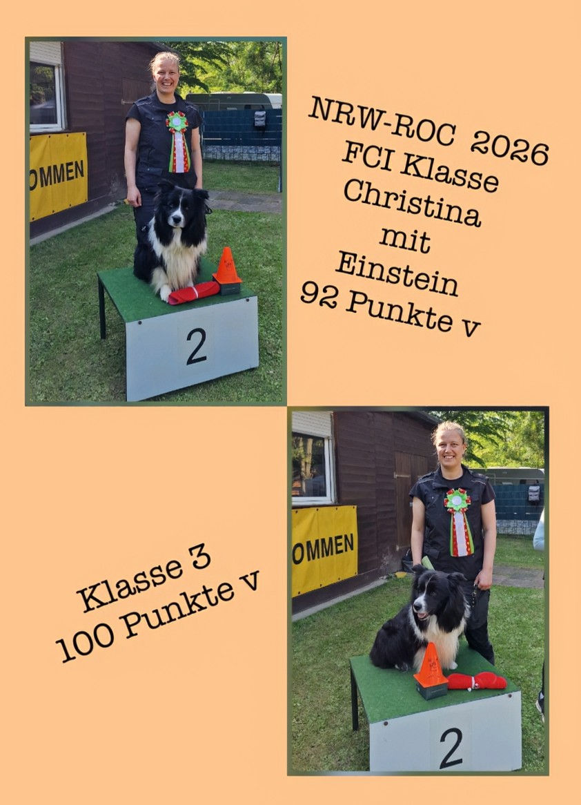 Starke Leistungen beim NRW-ROC 2026 für Christina und Einstein