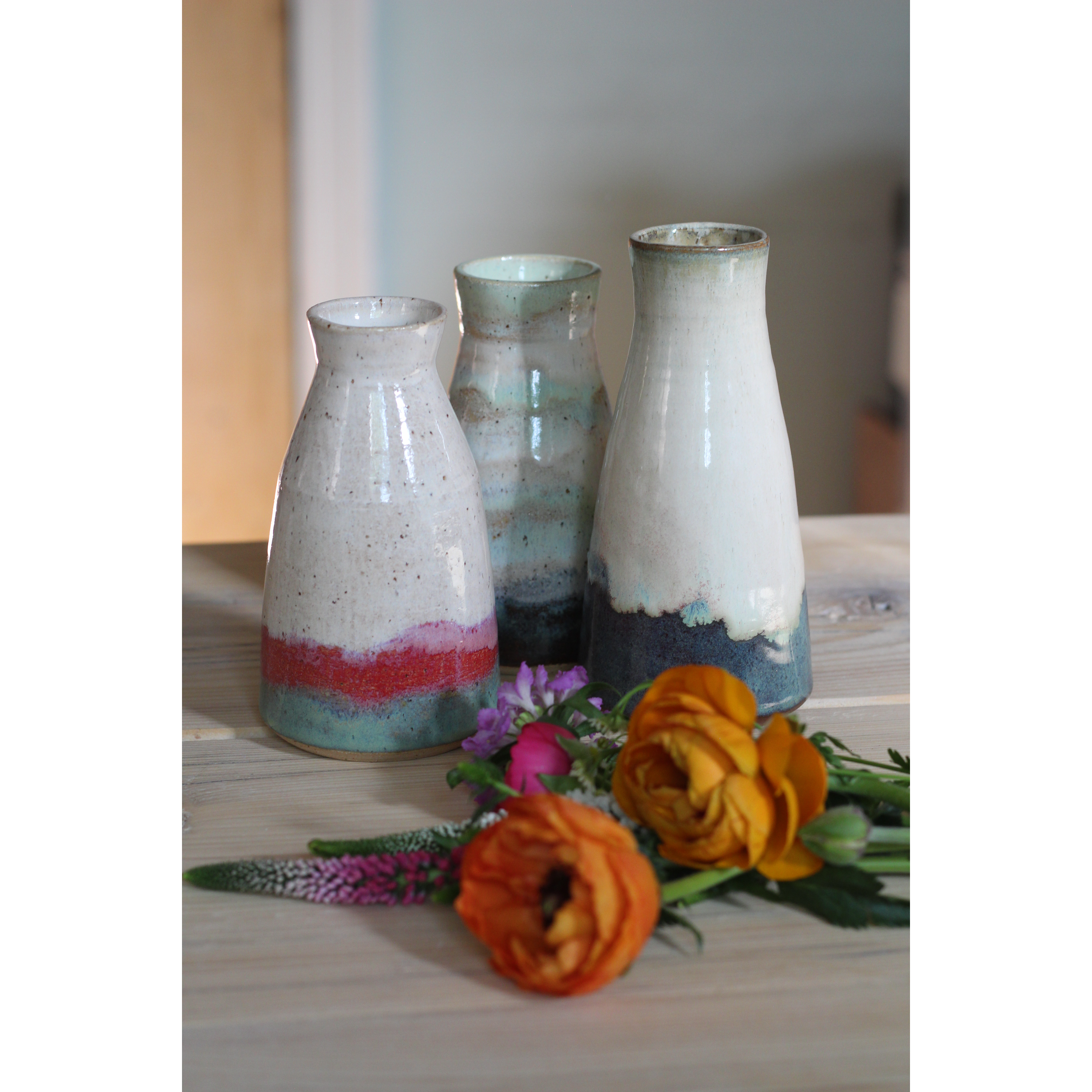 Handthrown Stoneware Bud Vase | Bristol Pottery | Jen Makes Pots