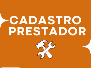Cadastro - Prestadores de serviço