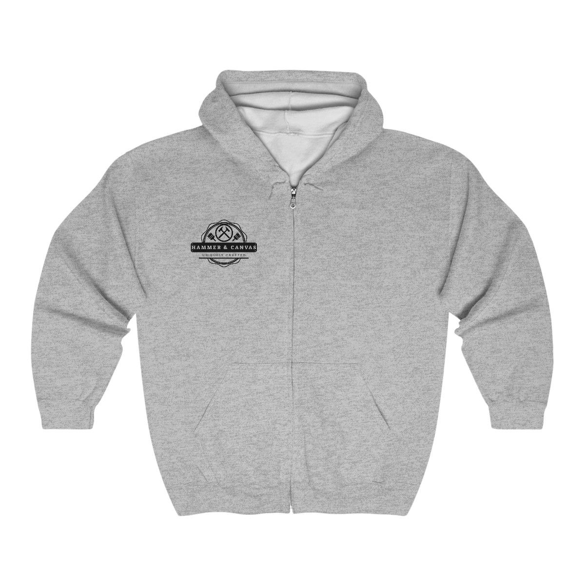 Hammer & Canvas Unisex Full Zip Hooded Sweatshirt