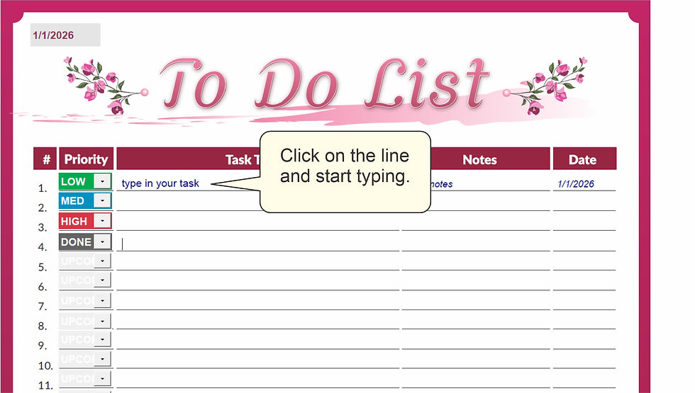 Thumbnail: Priority To Do List