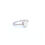 Thumbnail: Platinum Micro Pave Band with 0.50 carat Solitaire oval Diamond