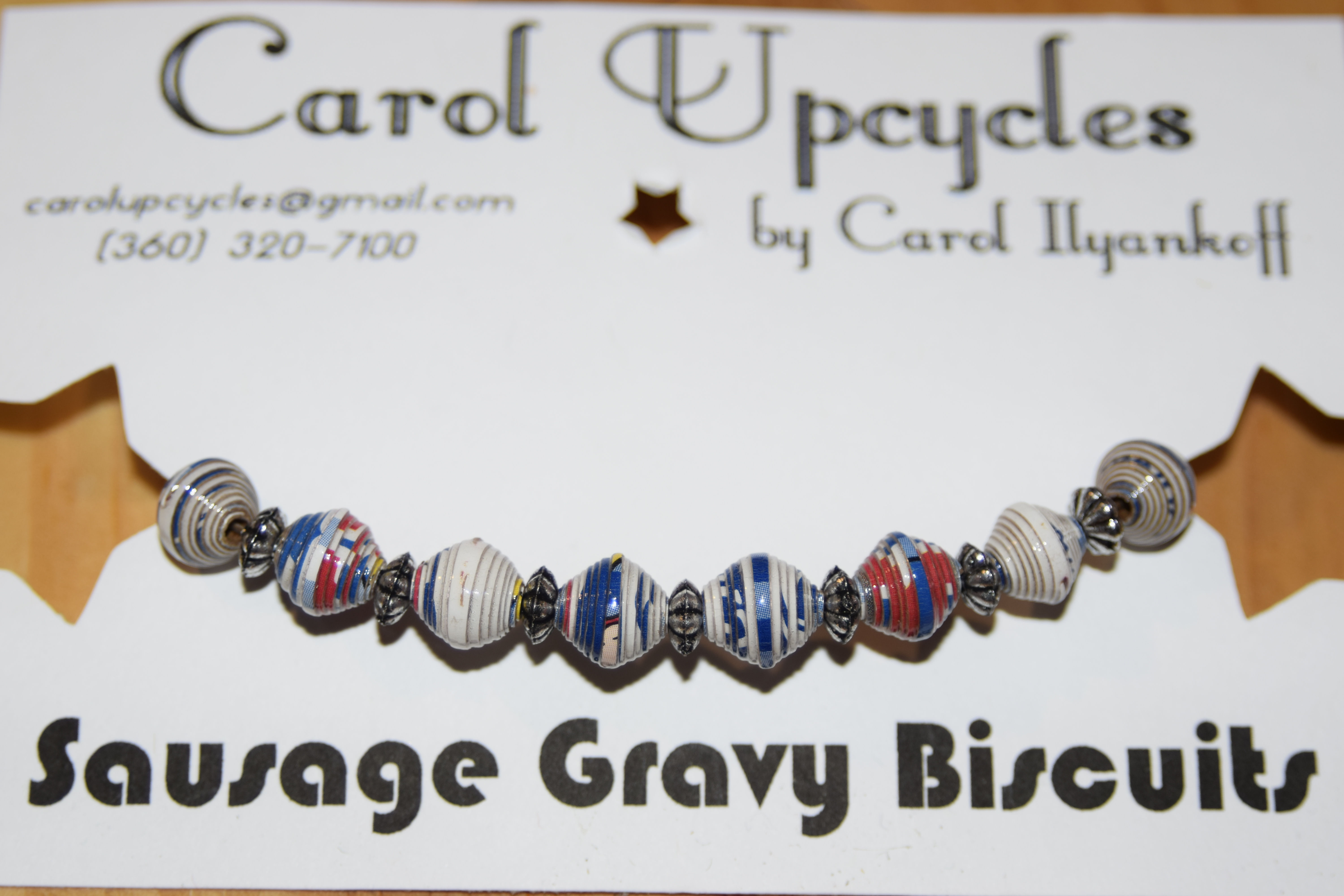 Sausage Gravy Biscuit Bracelet