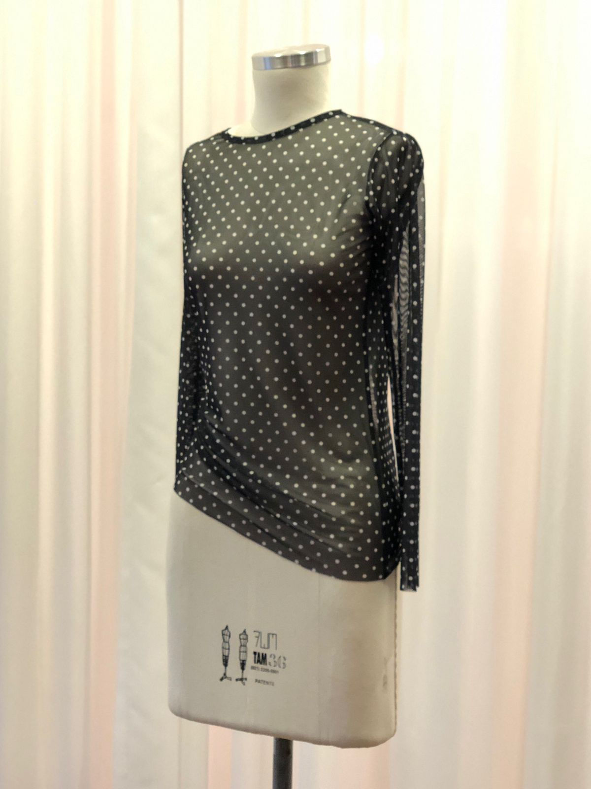 Blusa tule estampado