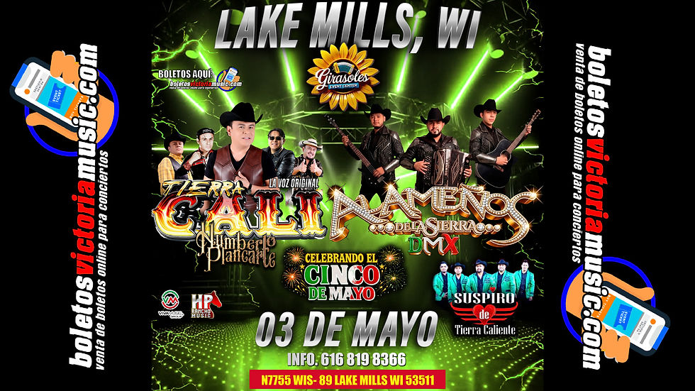 LAKE MILLS, WI, GIRASOLES EVENT CENTER, 03 MAYO