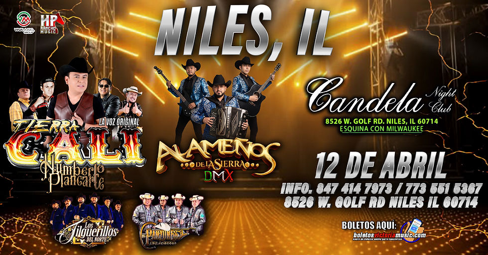NILES, IL | CANDELA NIGHT CLUB (12 de Abril)