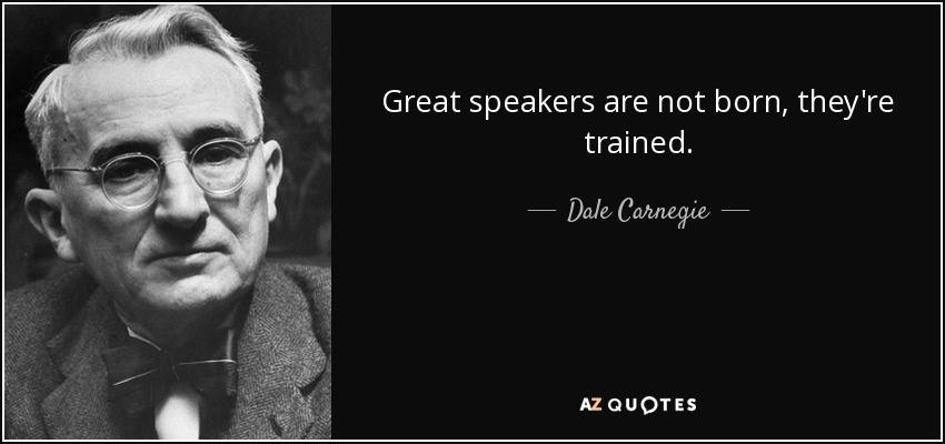 a great speaker