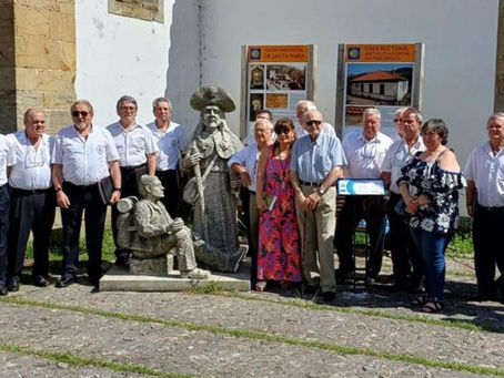 El himno "Camino de poetas" ya recibe a los peregrinos en Soto de Luiña