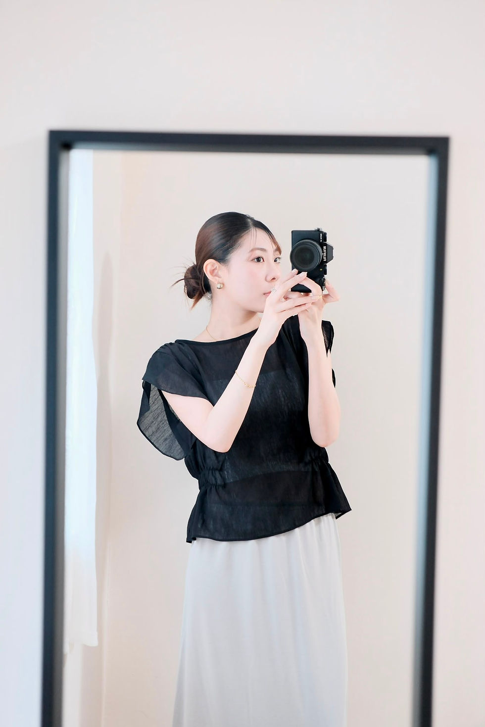 縮圖：Softy comfy grey skirt