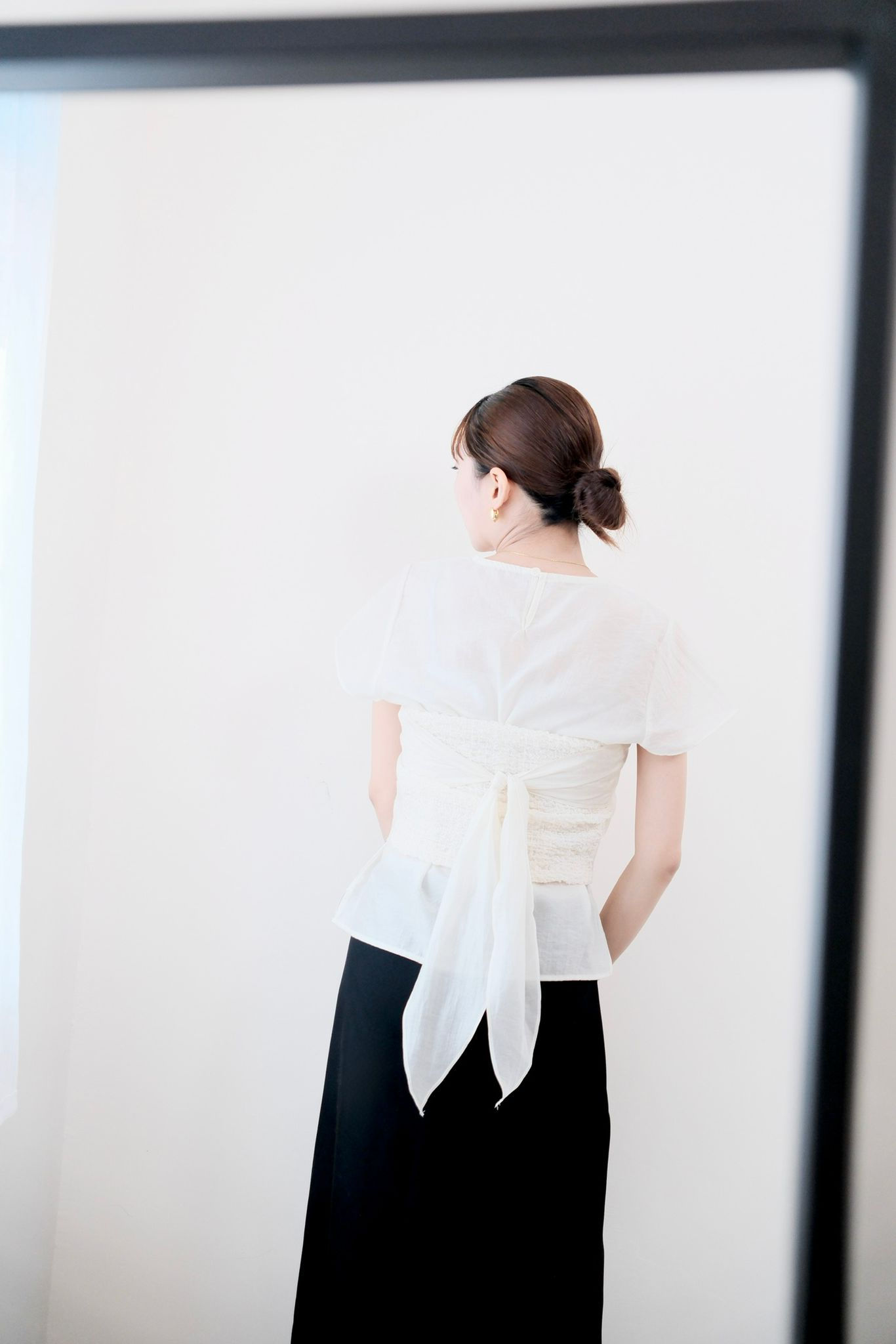 Faye layered tube blouse set 