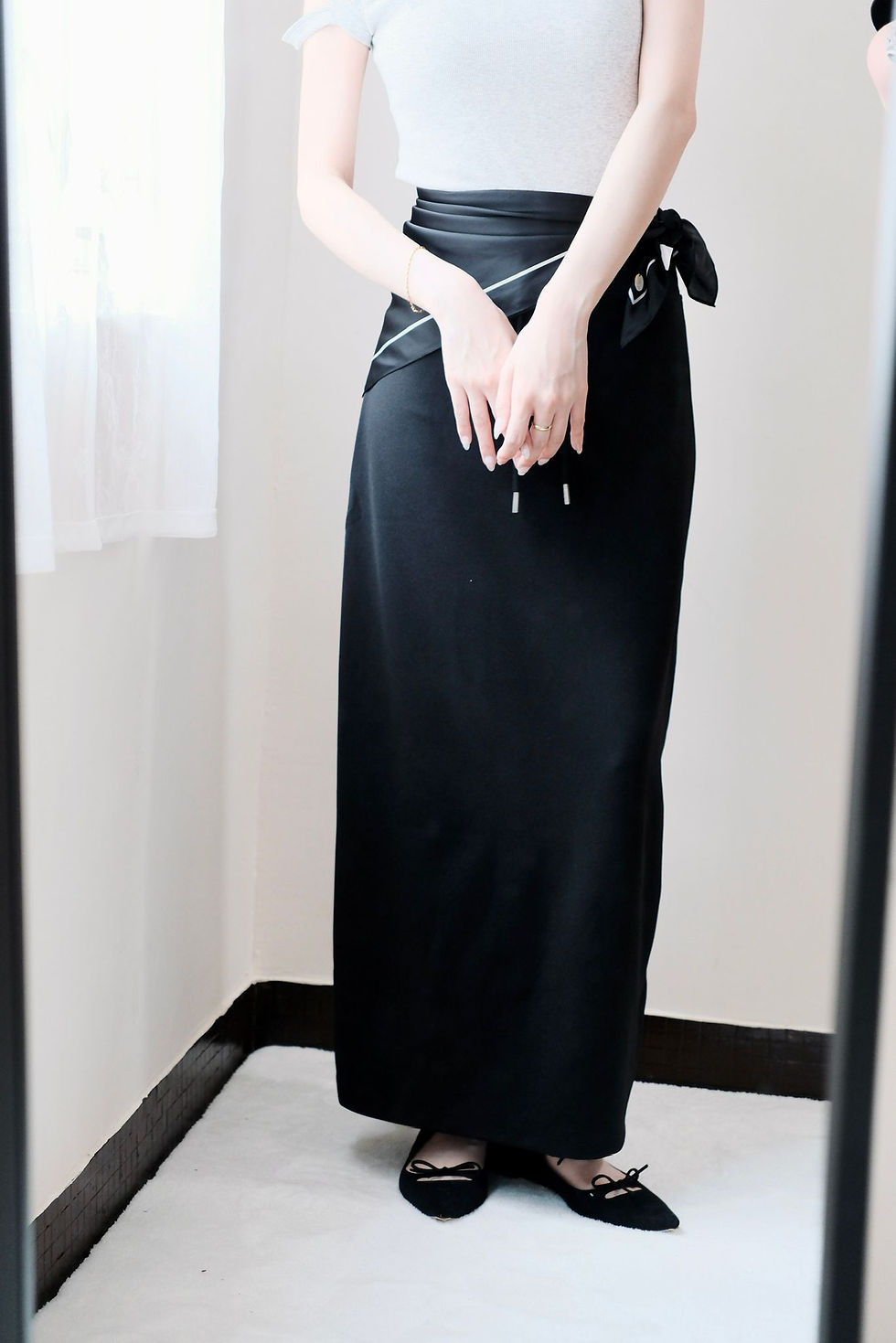 縮圖：Corei easy comfy black skirt