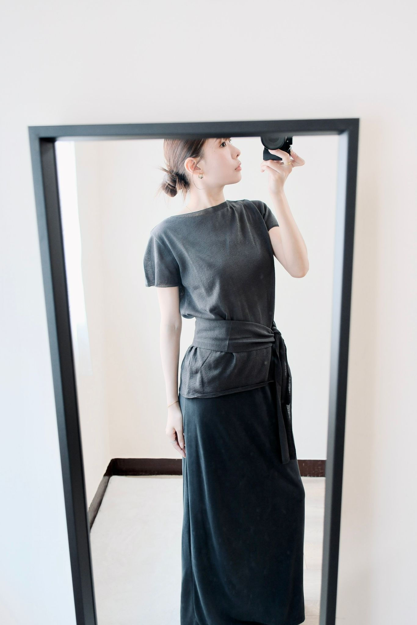Baylor charcoal summer blouse