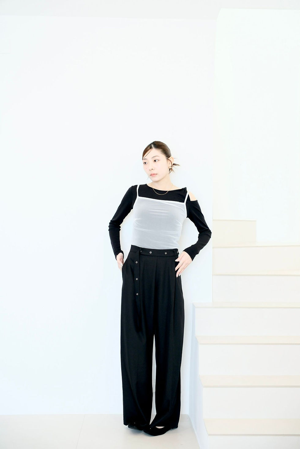 縮圖：Amirah easy belt pants