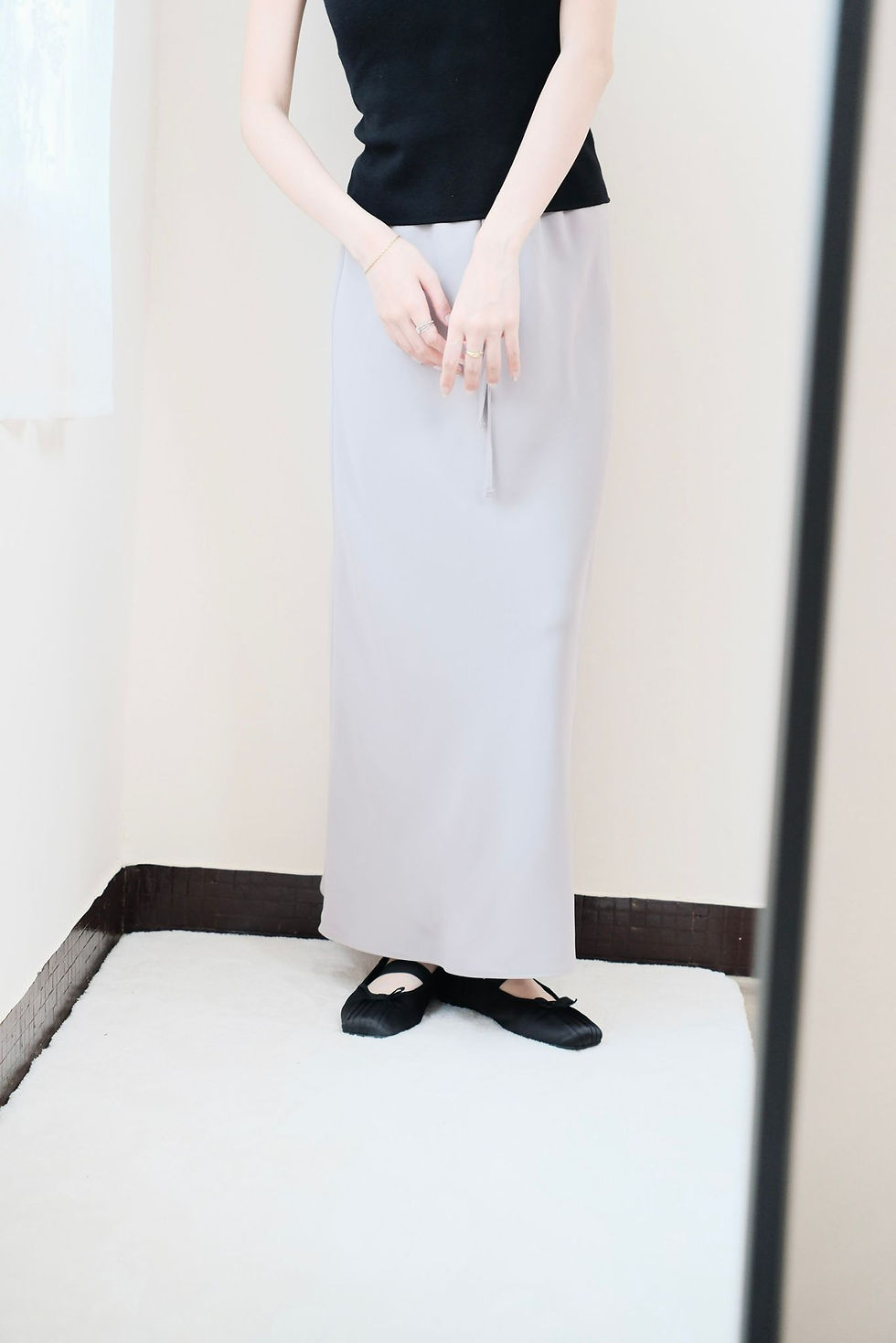 縮圖：Jolie comfy grey skirt  