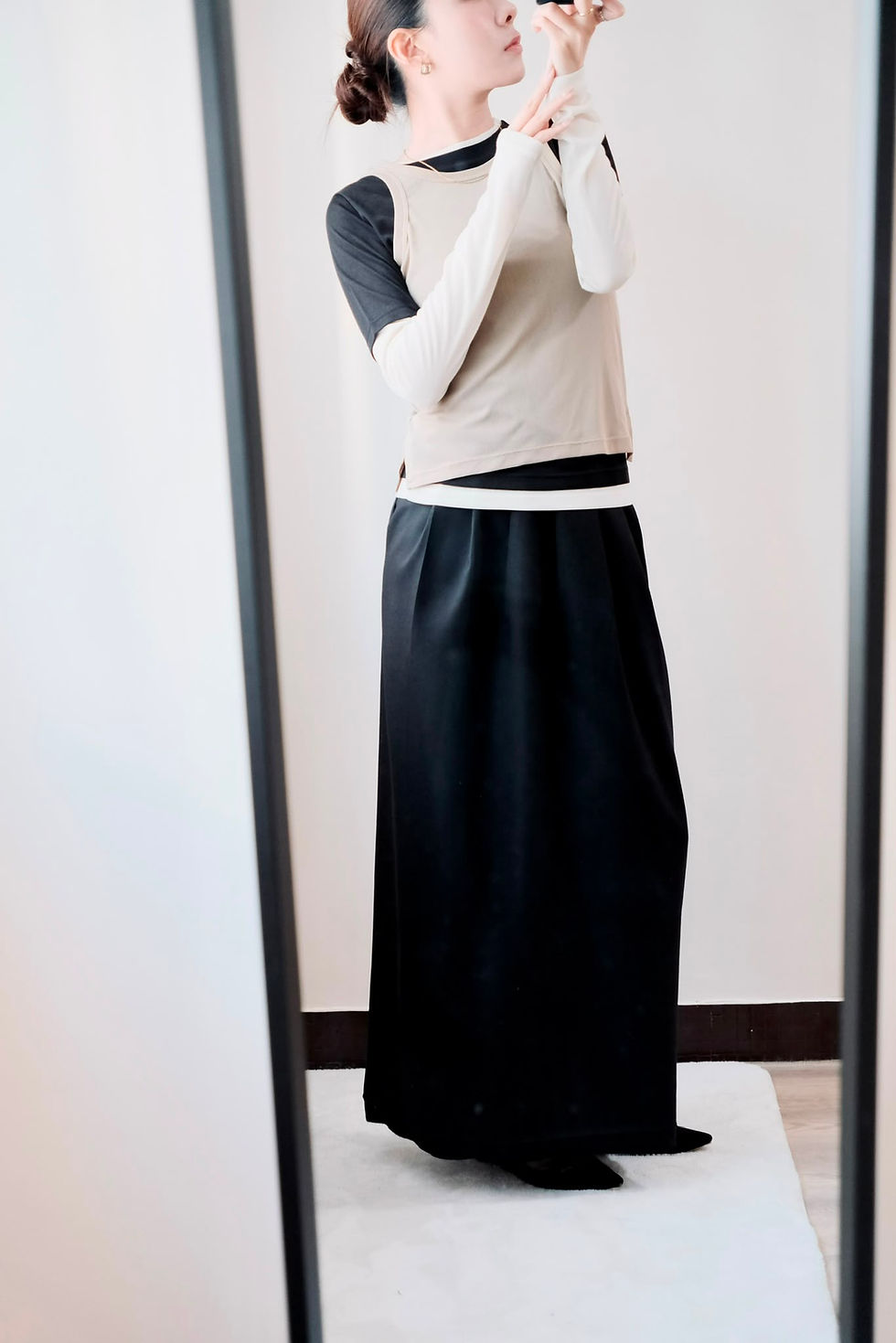 縮圖：Earth layered sheer tee set