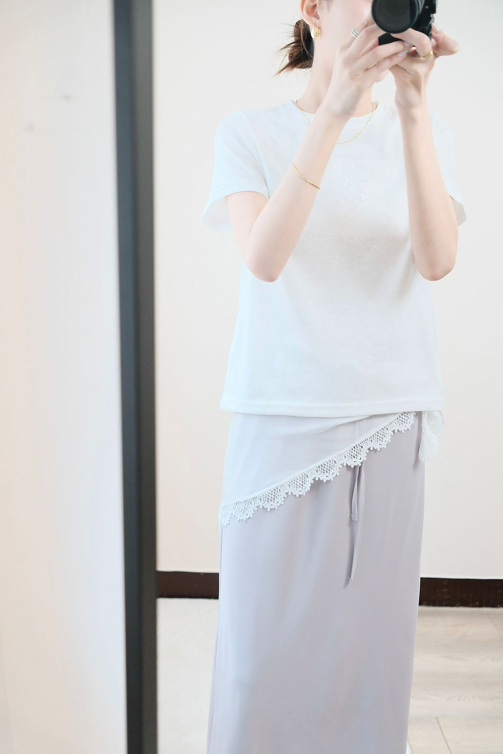 縮圖：Jolie comfy grey skirt  