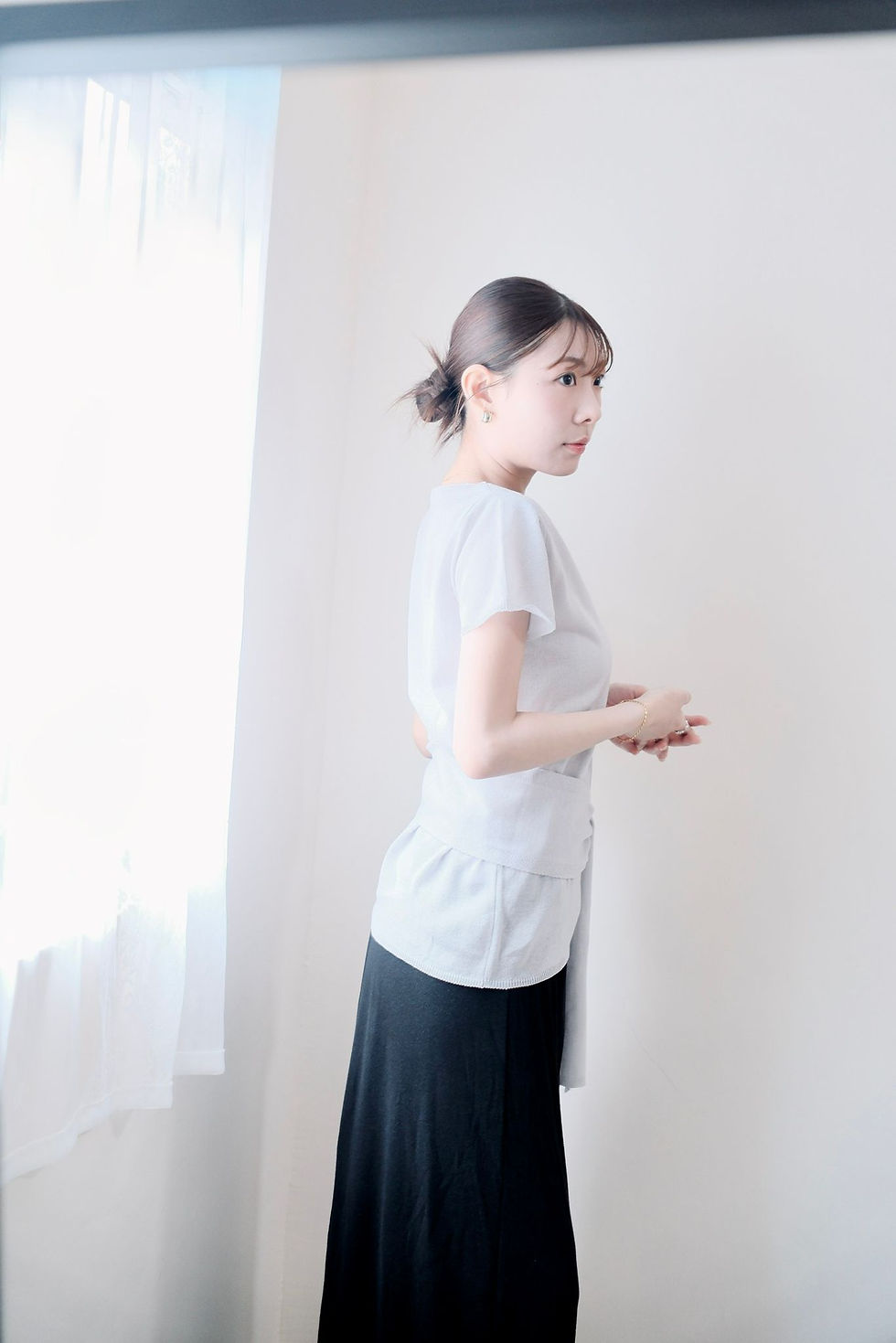 縮圖：Baylor grey summer blouse 