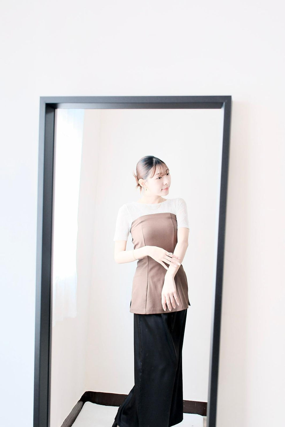 縮圖：Luisa brown tube blouse