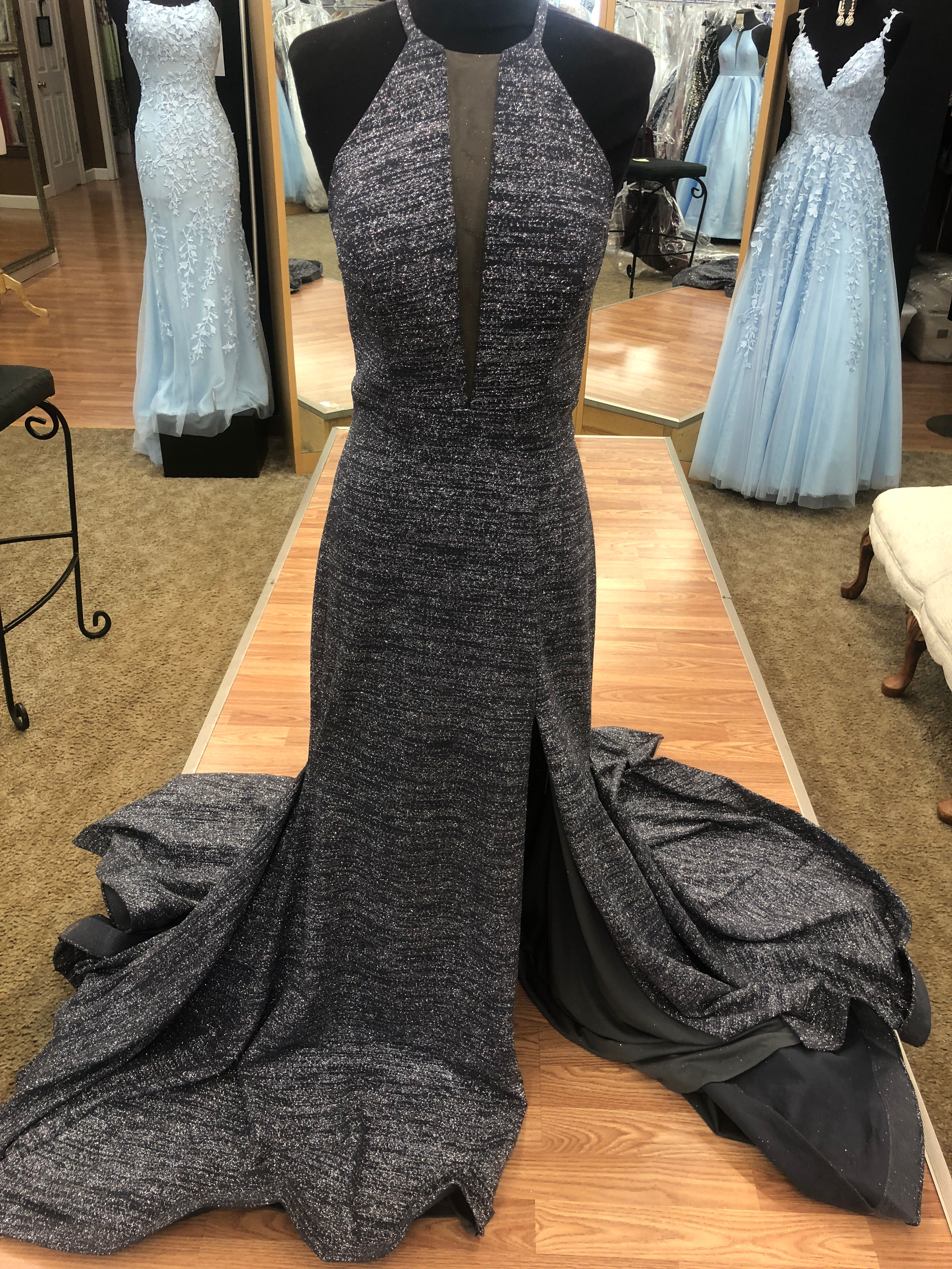 Jovani 67563A Gunmetal