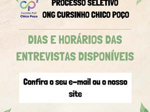 Entrevistas Processo Seletivo - 1/2024