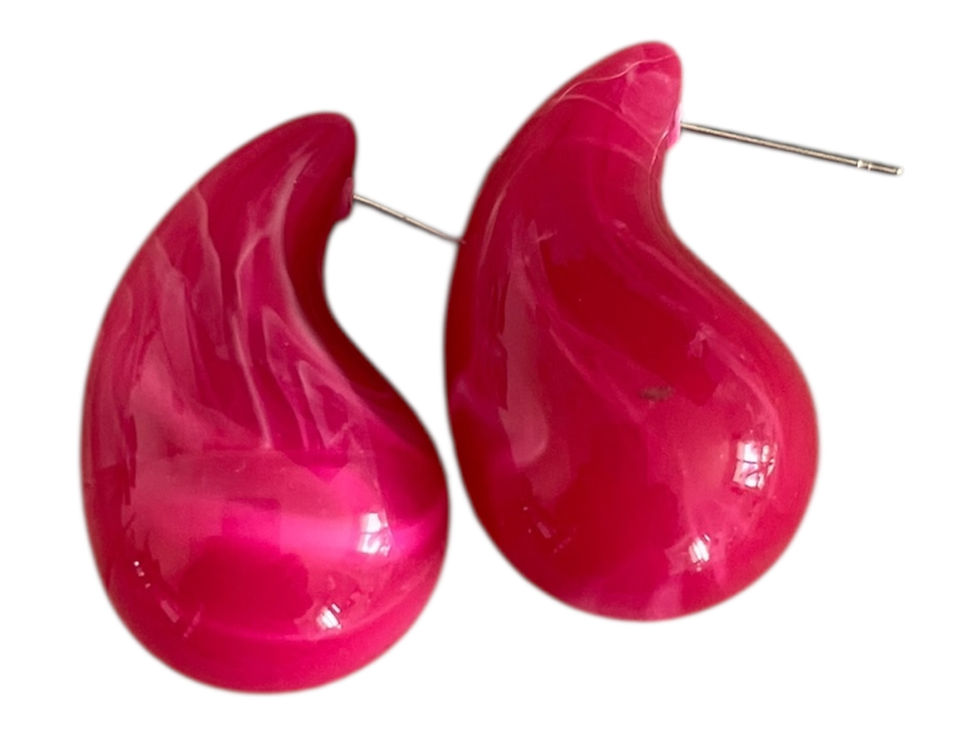 Miniature : Boucles d’Oreilles “Cilina” en Acrylique – Élégance Moderne en Forme de Goutte