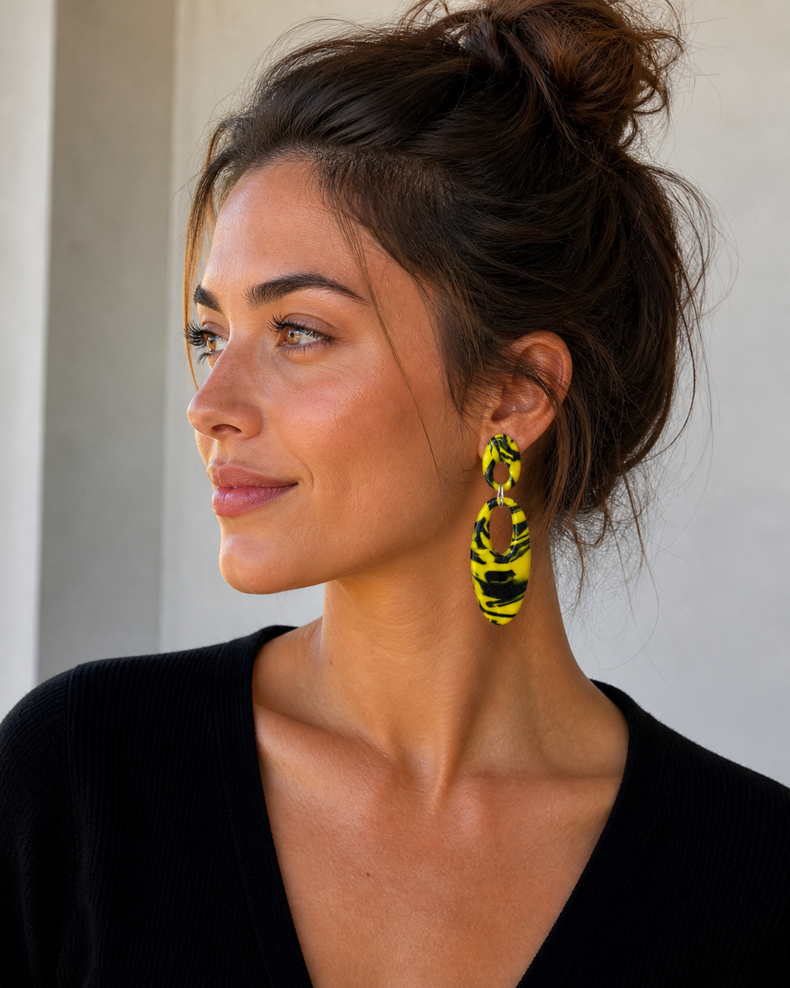 Boucles d’oreilles pâte fimo "Mélina" – fait main | Côte d’Azur