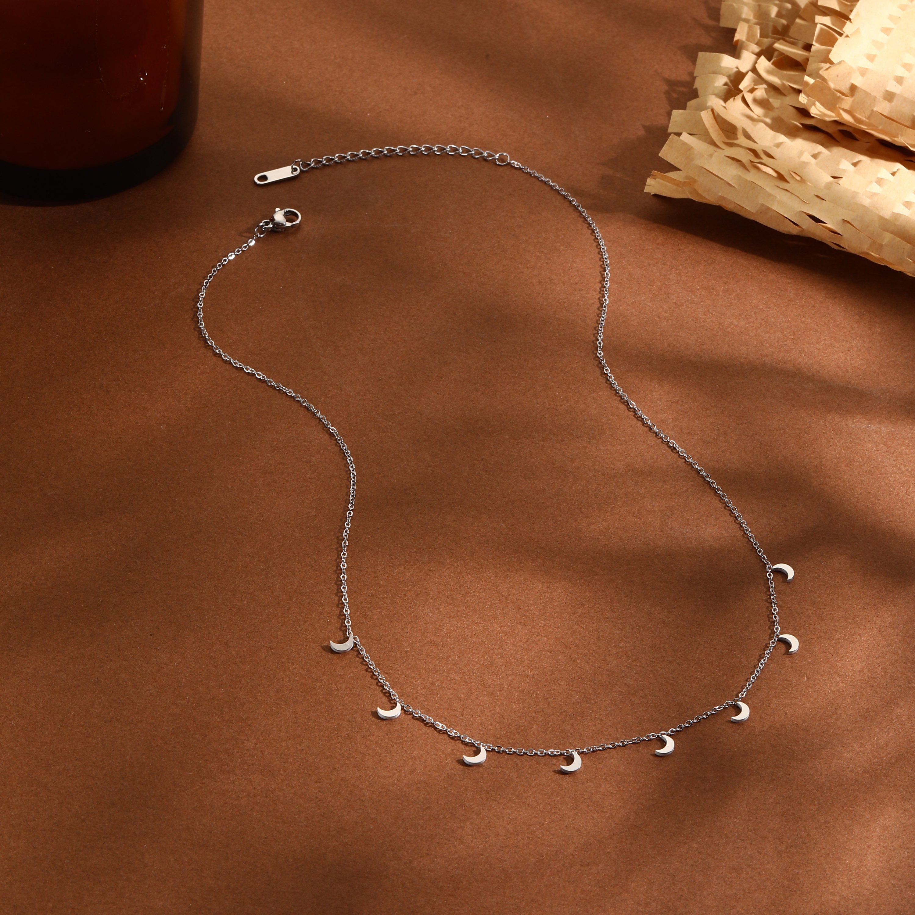 Collier acier inoxydable Luna – fait main | Côte d’Azur