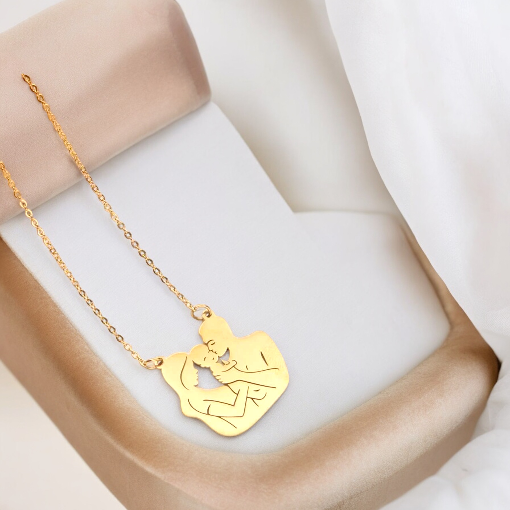 Collier acier inoxydable Homme Pendentif Géométrique Moderne – fait main | Côte…