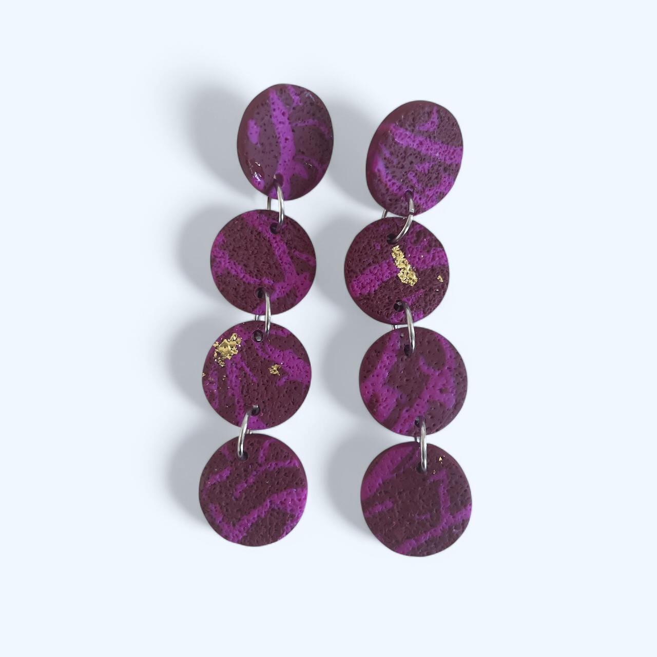 Boucles d’oreilles pâte fimo Anaïs – fait main | Côte d’Azur