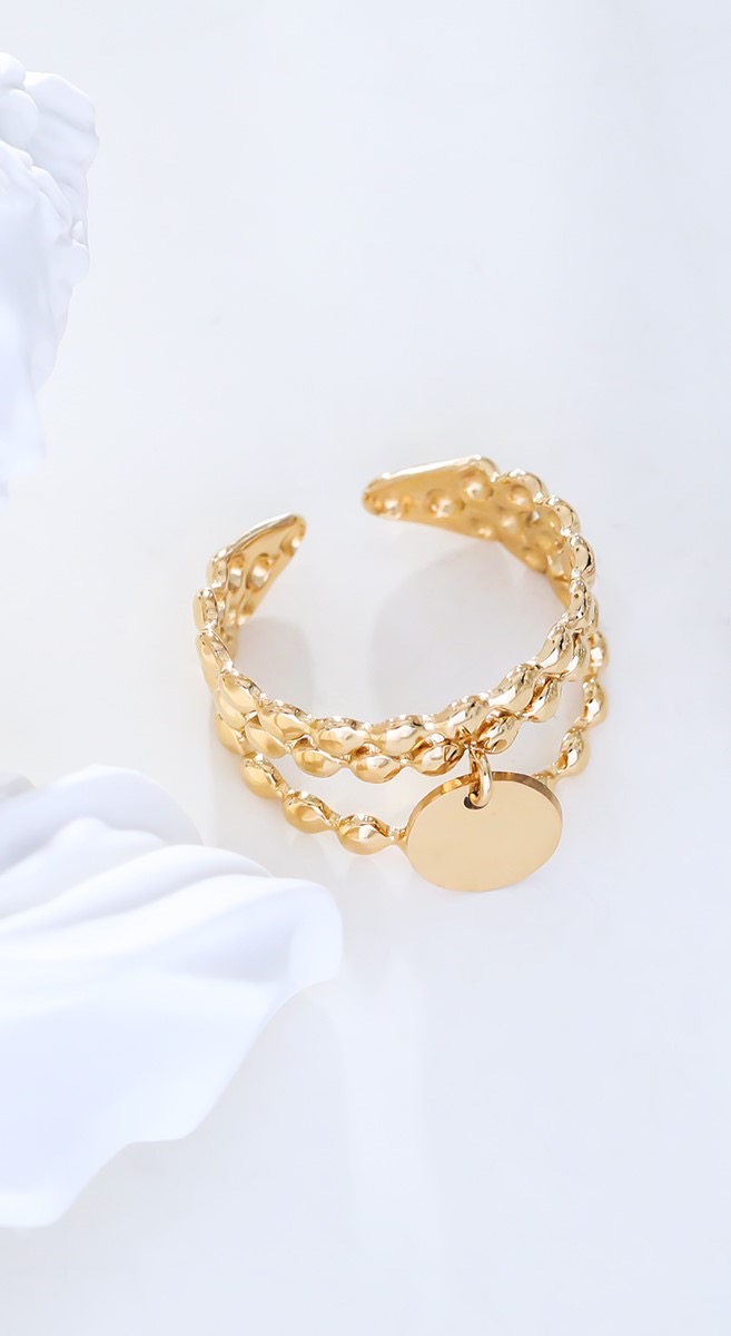 Bague acier inoxydable "Sania" – fait main | Côte d’Azur