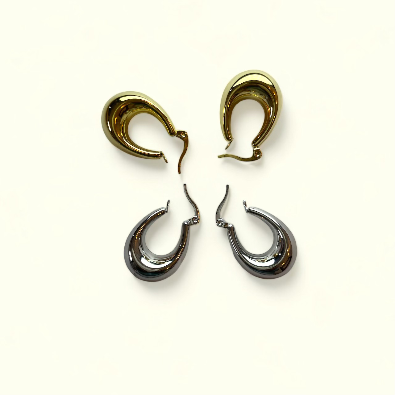 Produit acier inoxydable Boucle d’oreille Josy – fait main | Côte d’Azur