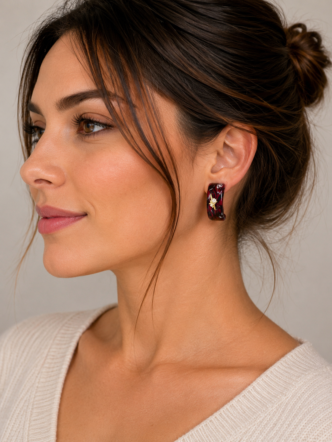 Boucles d’oreilles pâte fimo Emeria – fait main | Côte d’Azur