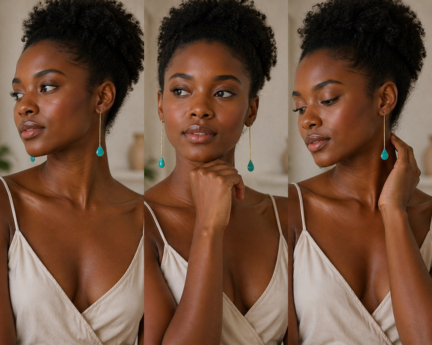 Boucles d’oreilles pâte fimo Elenora – fait main | Côte d’Azur