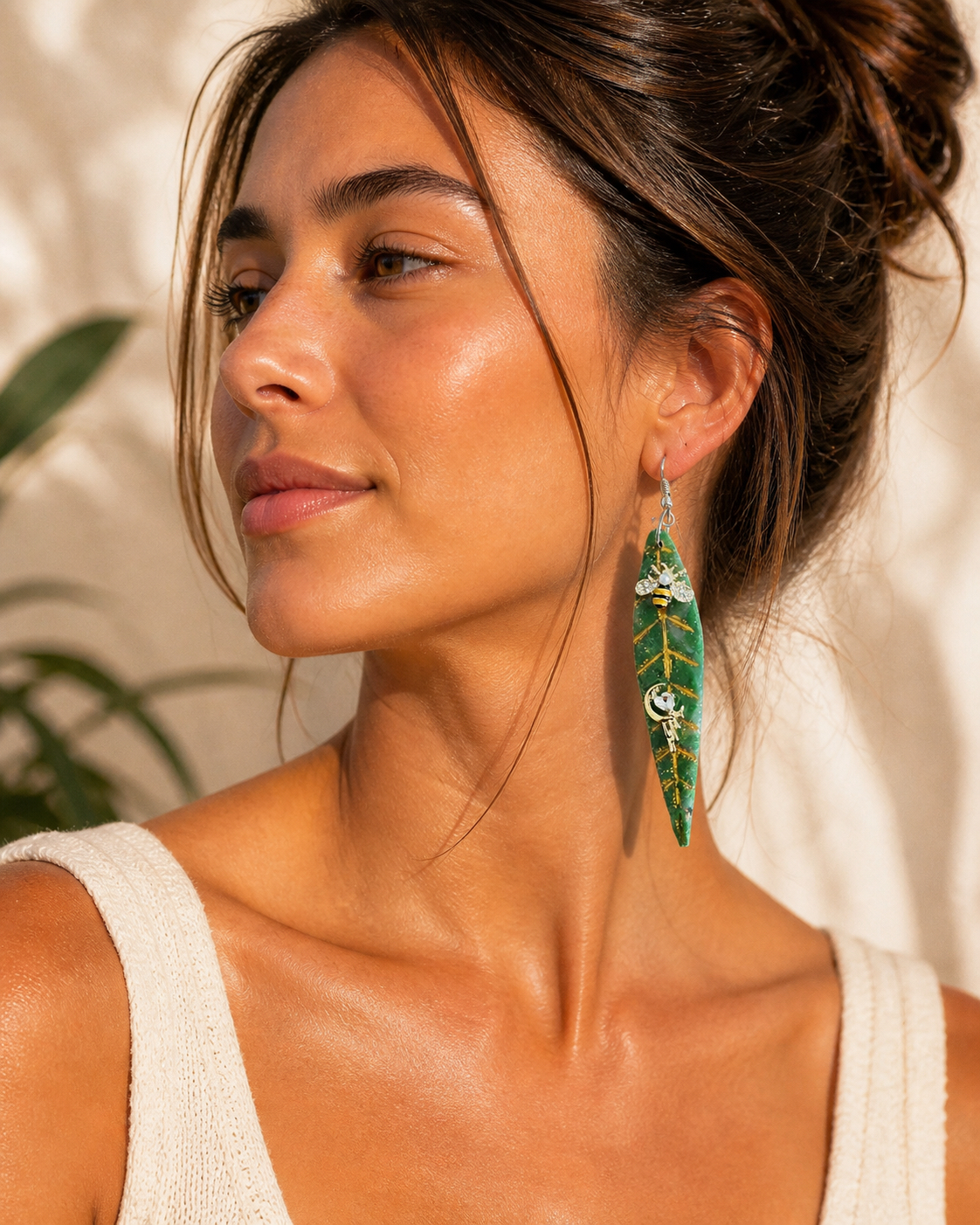 Boucles d’oreilles pâte fimo Amandine – fait main | Côte d’Azur