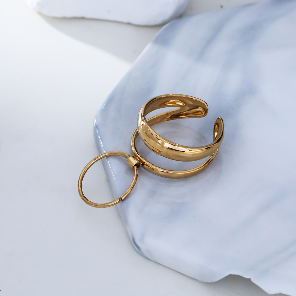 Bague acier inoxydable Élégante Christelle – fait main | Côte d’Azur