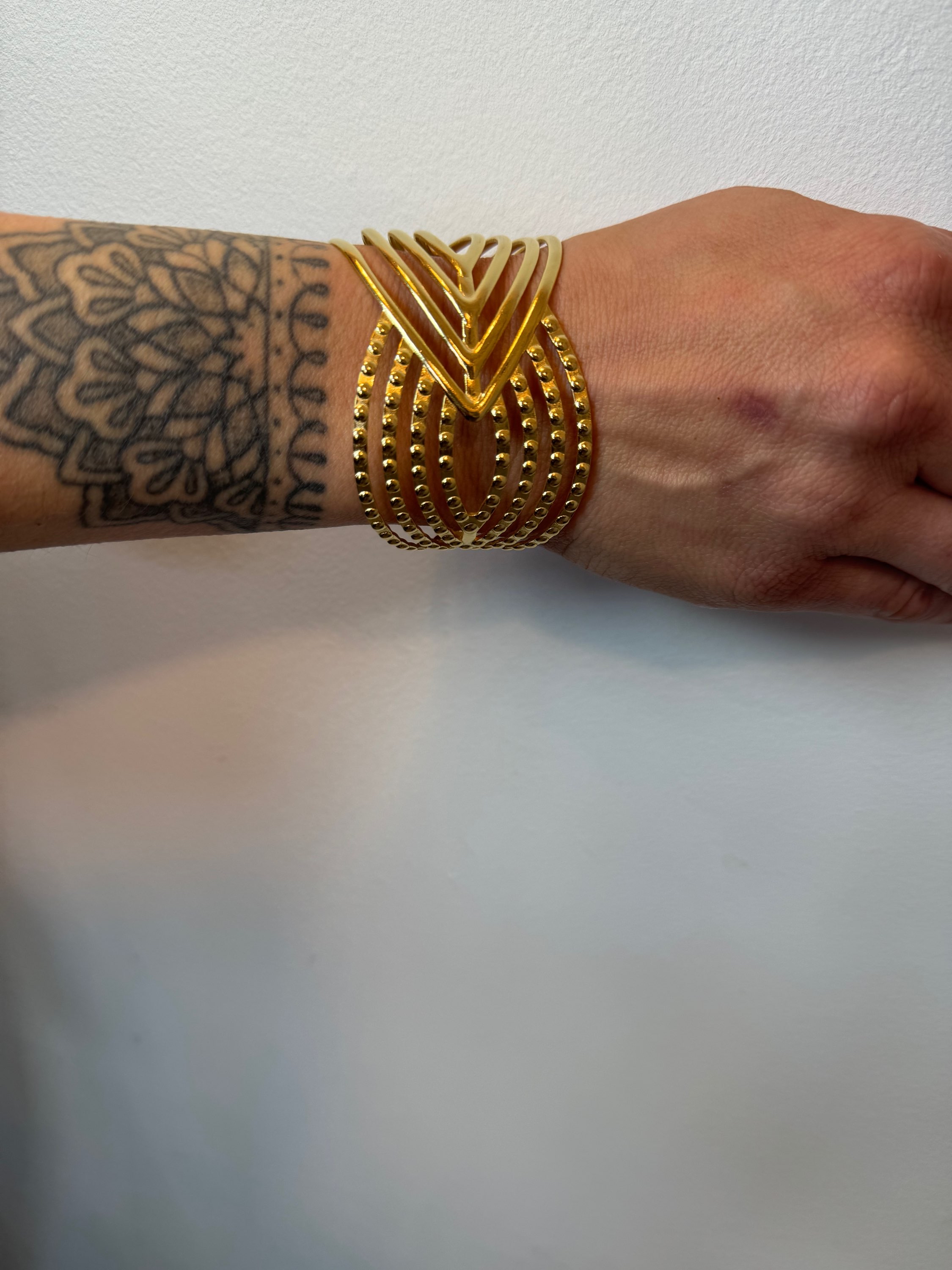Bracelet acier inoxydable Jonc Ajustable Olia – fait main | Côte d’Azur